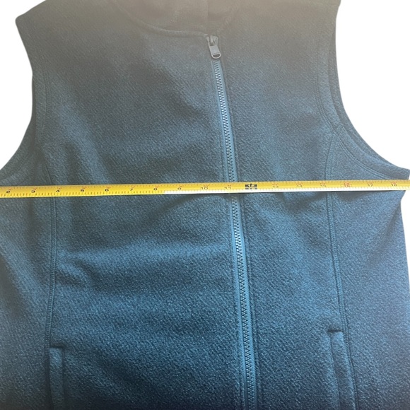 ATHLETA Stroll Fleece Moto Vest in Borealist Green (Teal) M NWT - Picture 14 of 14